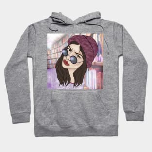 The girl in the library Hoodie